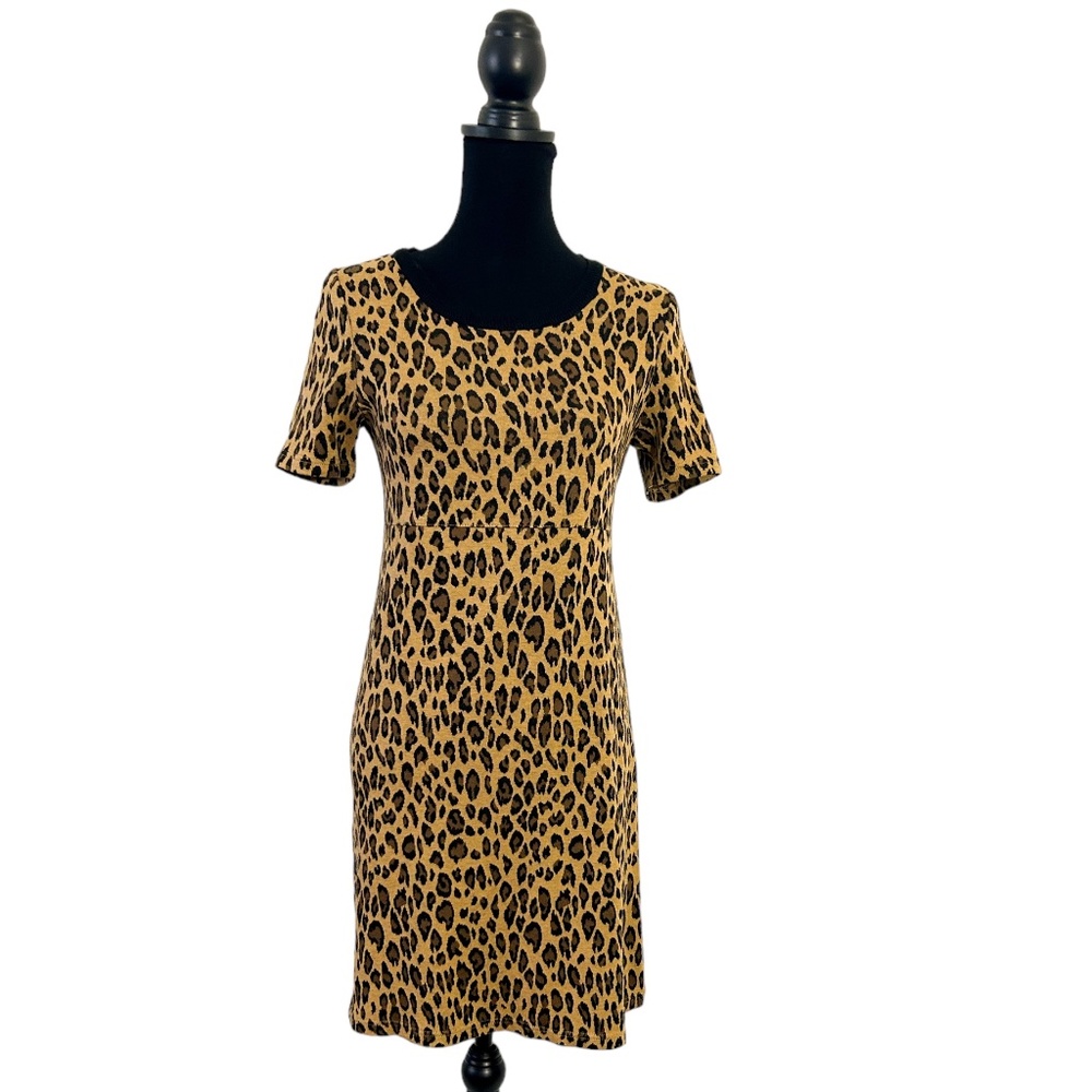 Cheetah Print T-Shirt Dress